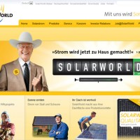 Screenshot Solarworld Website