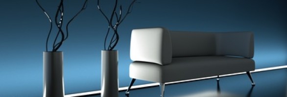 Sofa mit stimmungsvoller Ausleuchtung