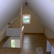 ausgebauter Dachboden oder Spitzboden