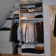 Kleiderschrank in Wandnische