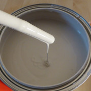 Schöne, sämige Konsistenz der Farbe