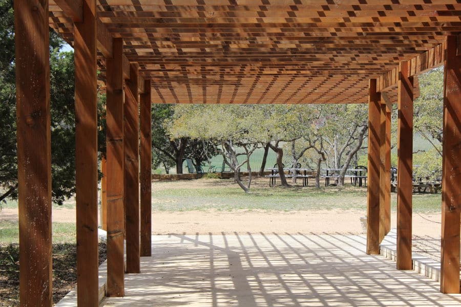 Pergola aus Holz