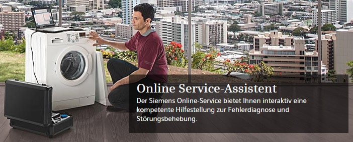 Siemens Online Service-Assistent Hausgeräteservice