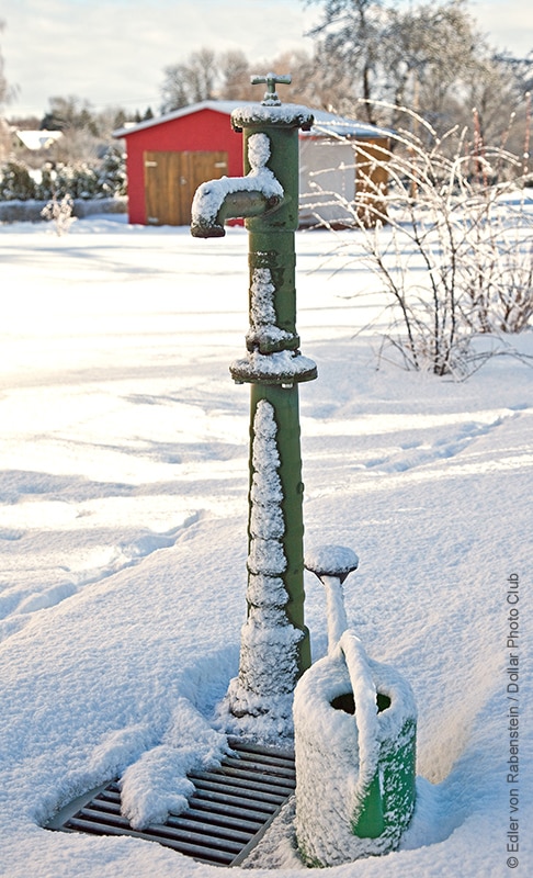 Gartenteich, Wasserhahn & Co
